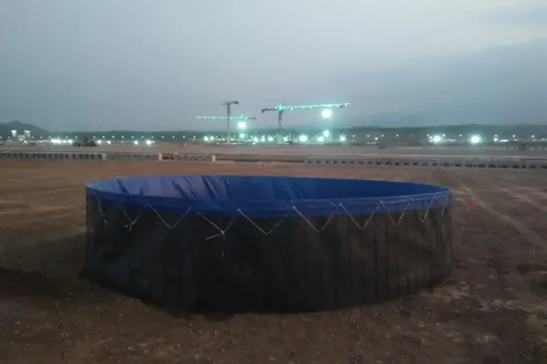 kolam diameter 5 di bandara kediri
