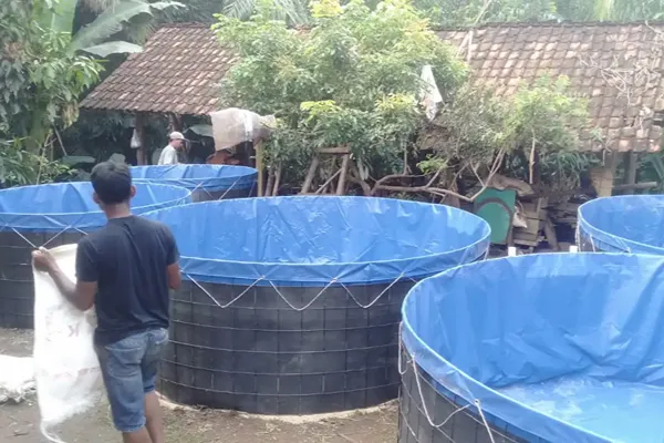 pemasangan kolam di trenggalek